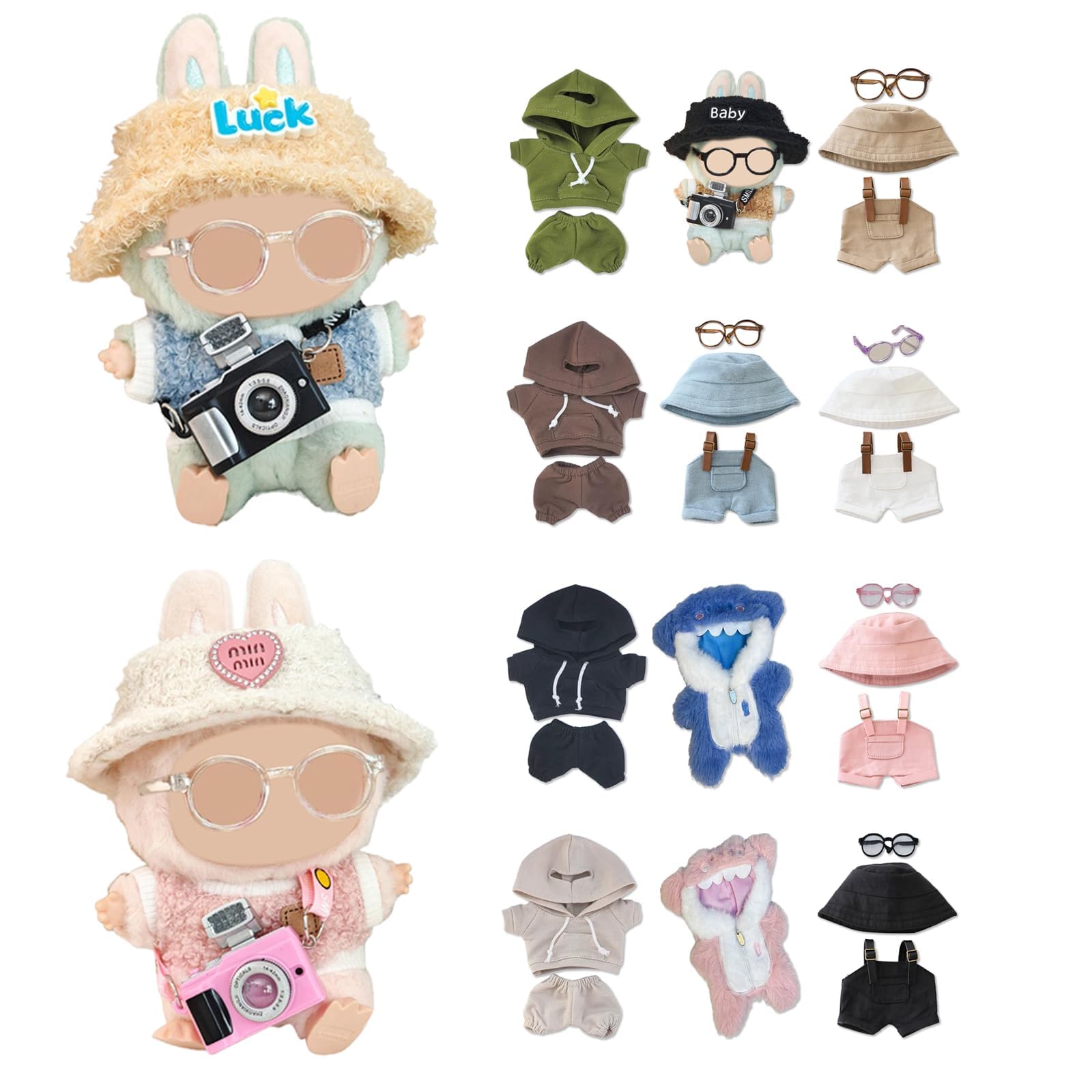 Doll 17Cm Doll Clothes Set For Doll Accessories Suit (Nodoll Only Clothes)