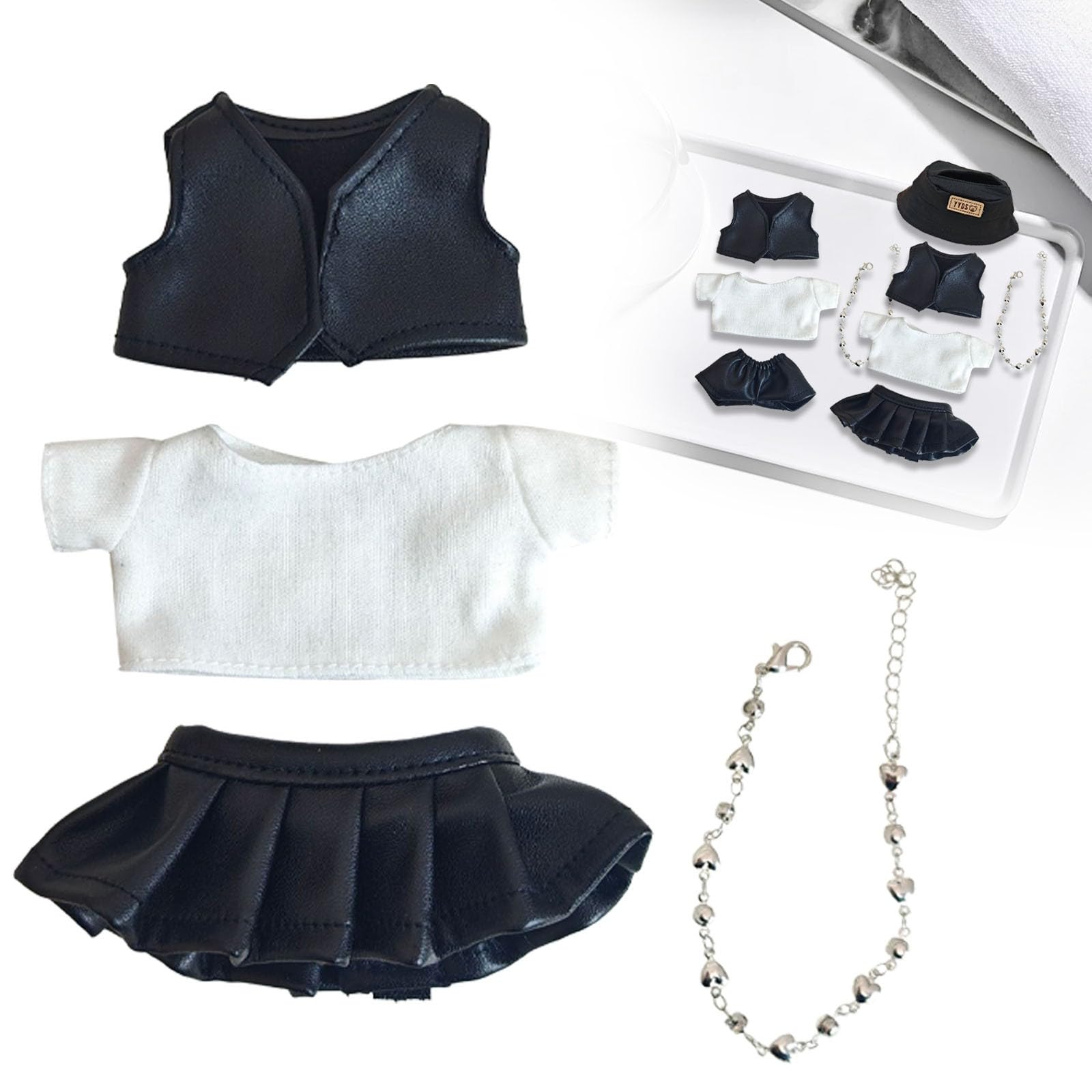 Doll 17Cm Doll Clothes Set For Doll Accessories Suit (Nodoll Only Clothes)