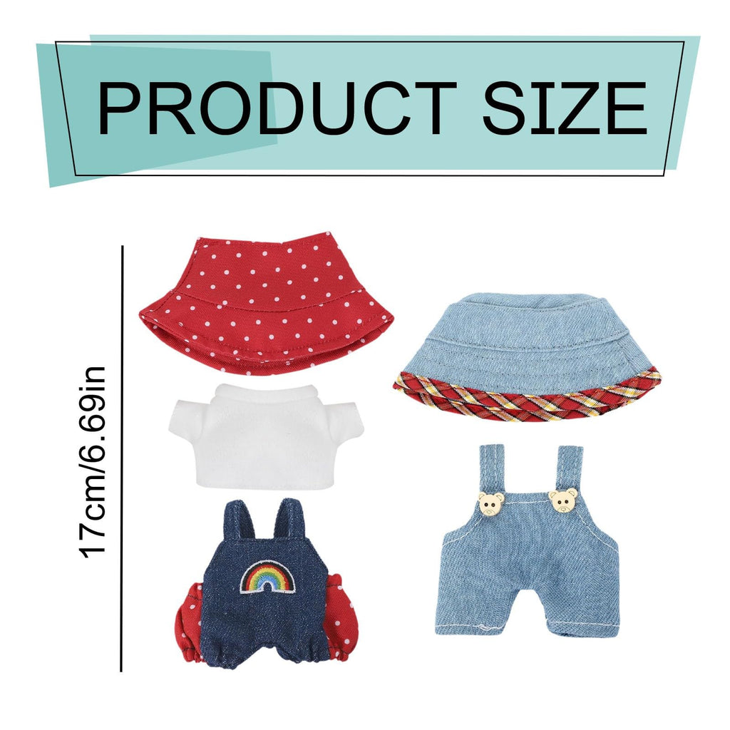 Doll 17Cm Doll Clothes Set For Doll Accessories Suit (Nodoll Only Clothes)